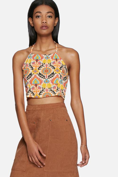 Sienna hartal neck crop top