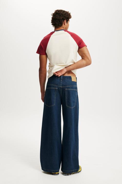 Y2k super wide jean - essence blue