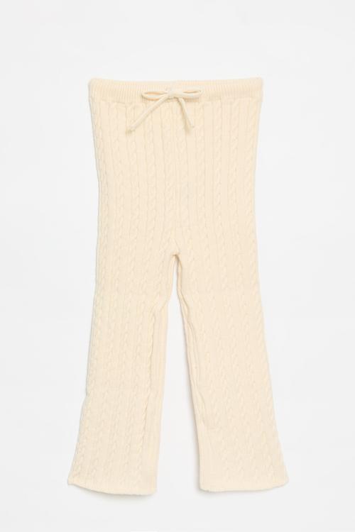 Flared pants - ecru