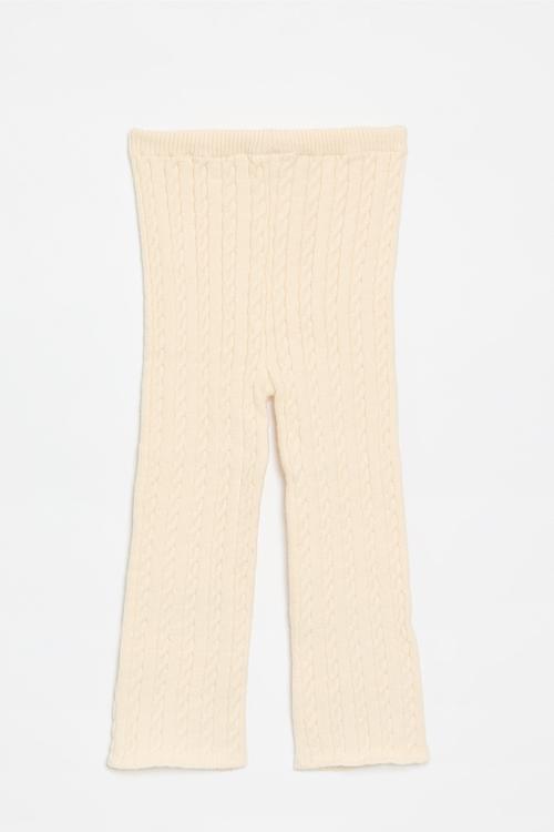 Flared pants - ecru