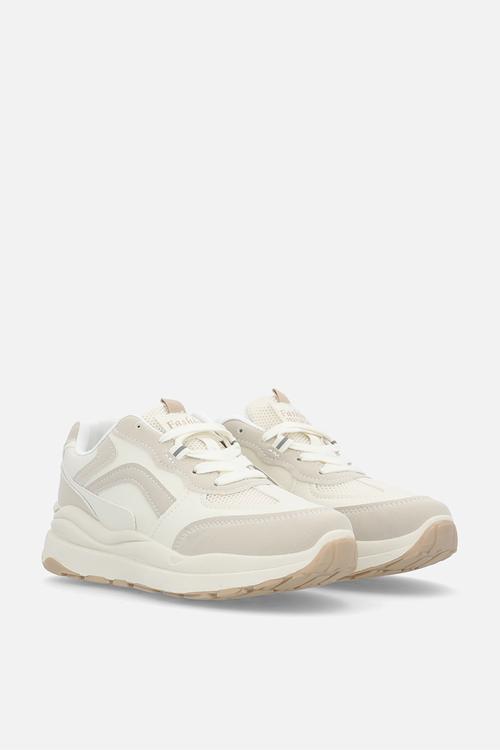 Lace up sneakers - ecru
