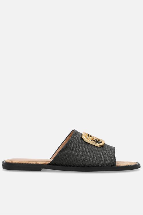 Raffia slide - black
