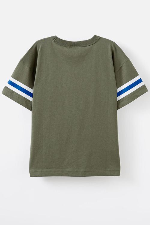 Licensed Drop Shoulder Short Sleeve Tee - Lcn Uni Sarfari Green/Jurassic Park 1993