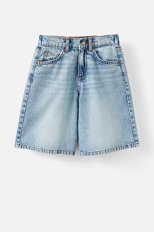 Super baggy denim jort - airlie light blue