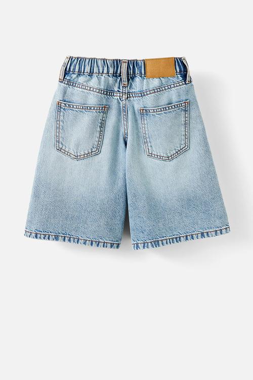 Super baggy denim jort - airlie light blue