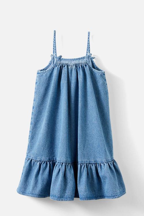Scarlette denim sleeveless dress - mid wash