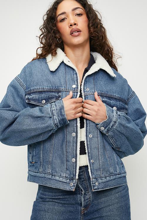 90S Sherpa Trucker Inner Adventurer - blue