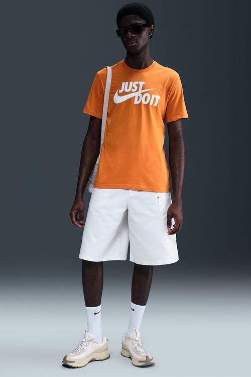 NSW Just Do It Swoosh Tee - Monarch Orange