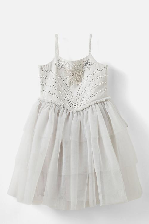 Isabella dress up dress - winter grey/stars