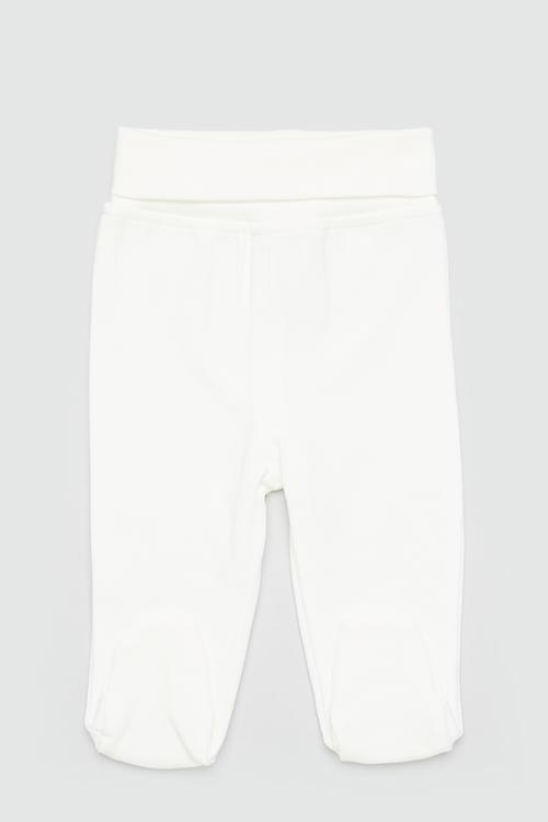 Onesie-style tights - white