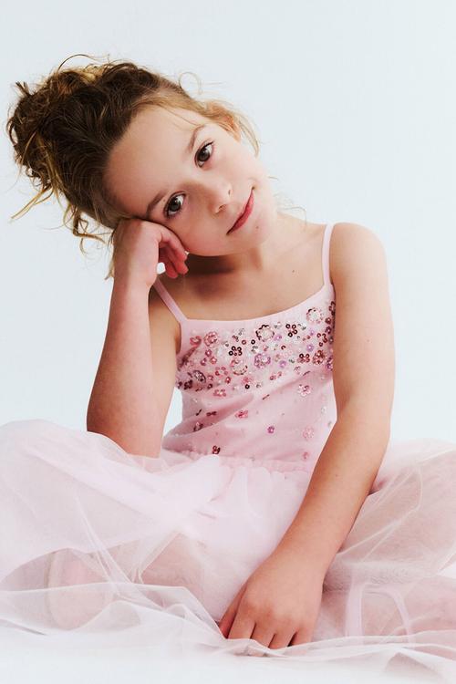 Isabella dress up dress - tea party pink/sparkle