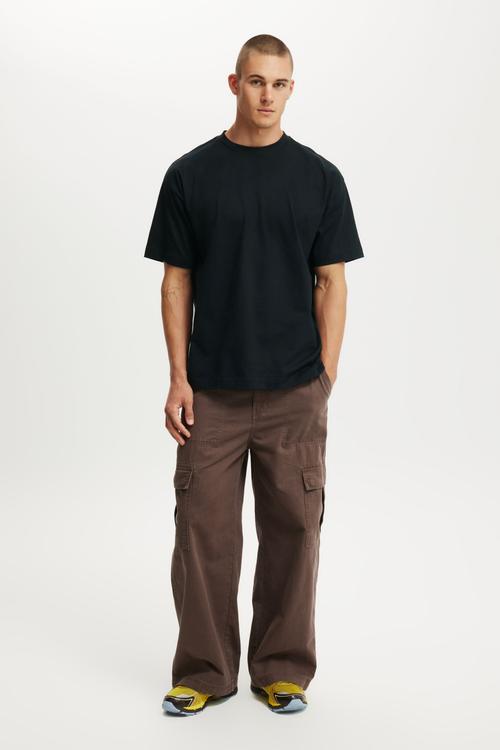 Box Fit Plain T-shirt - Black