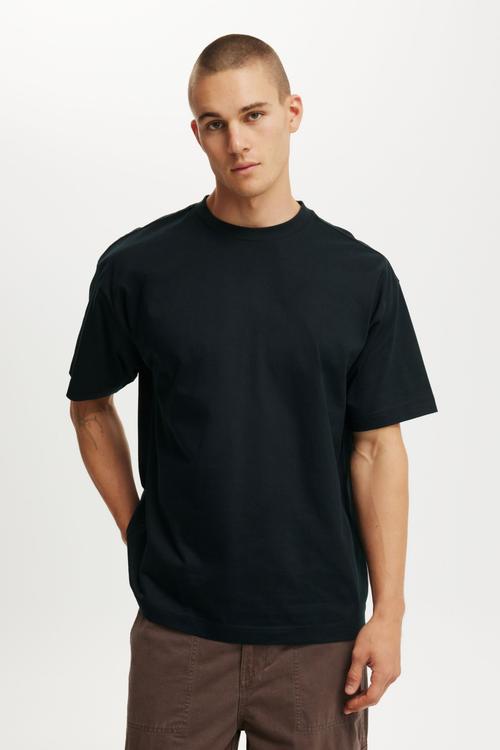 Box Fit Plain T-shirt - Black