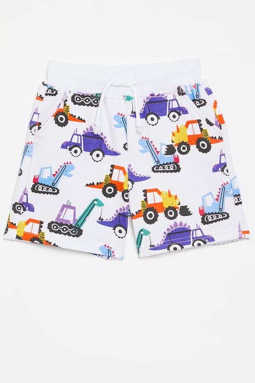 Drawstring shorts - white
