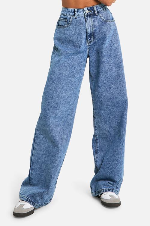 Basics wide leg jeans - blue