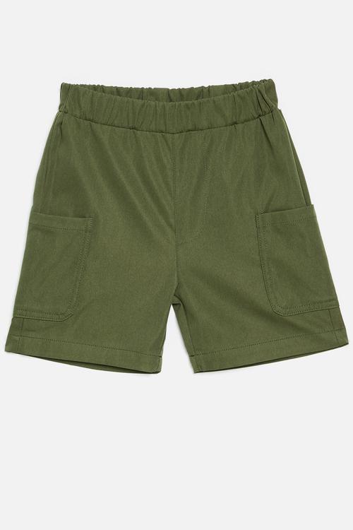 Turn up shorts - green