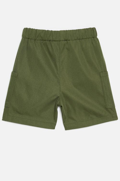 Turn up shorts - green