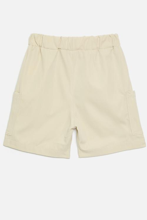 Turn up shorts - beige