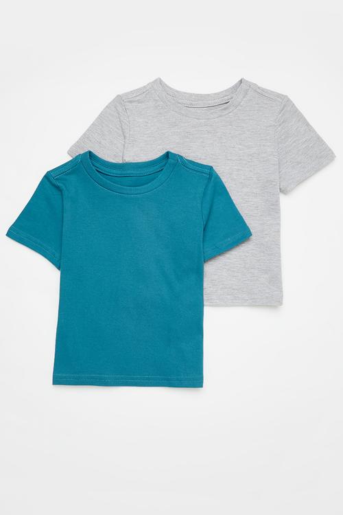 2 Pack tee - cobalt & grey