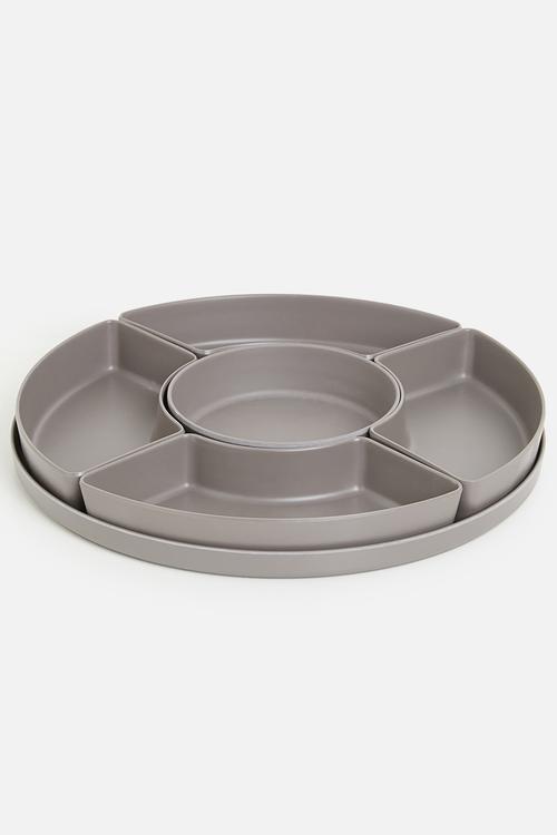 Melamines platter - grey