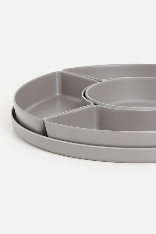 Melamines platter - grey