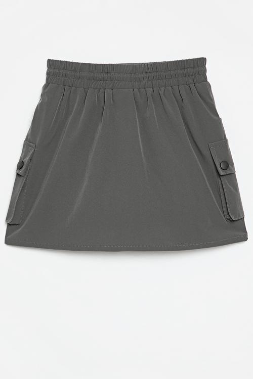 Utility skirt - charcoal grey