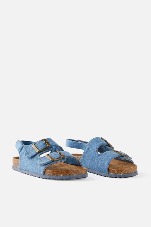 Theo sandal - washed denim
