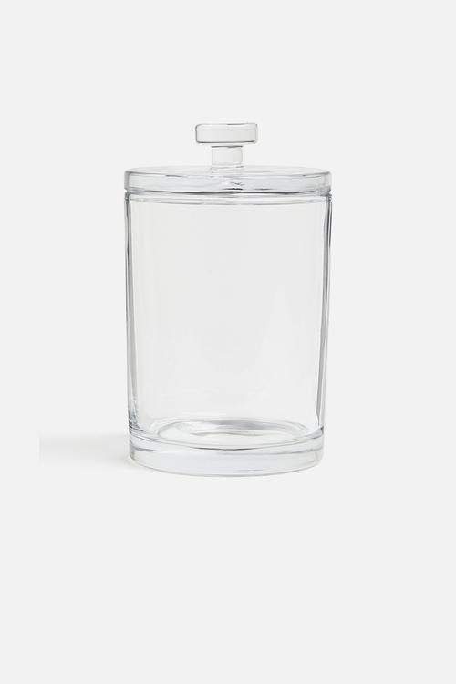 Glass jar with a lid - transparent