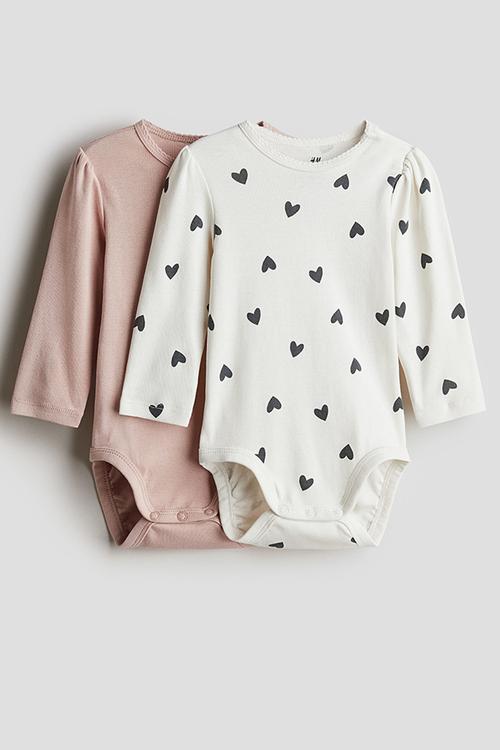 2-Pack long-sleeved bodysuits - multi