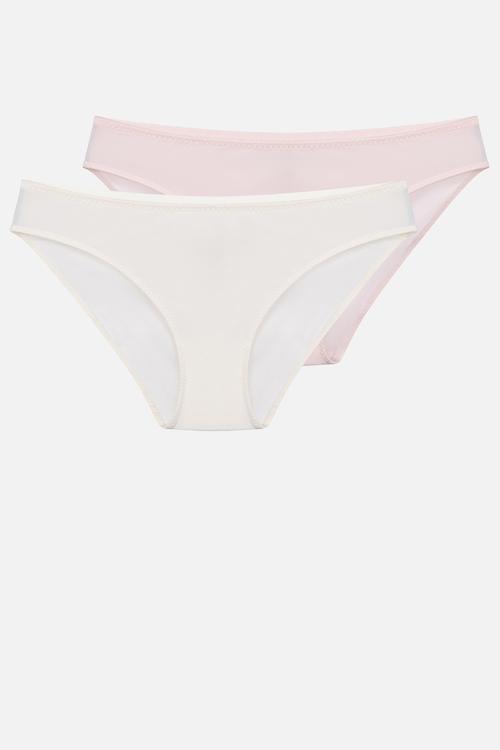 Plus Michelle - D 2 pack brief - pink/ivory