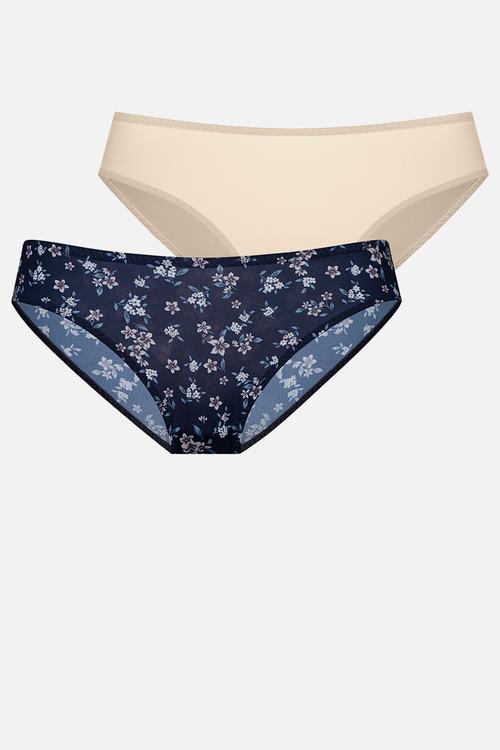 Plus Nerida 2 pack brief - ink/ivory
