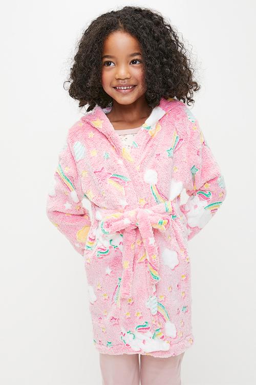 Hooded pink-multi