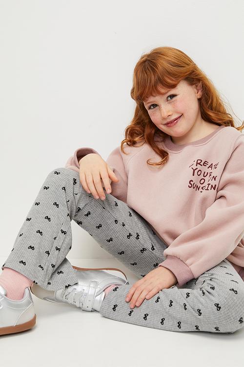 Flared legging - grey