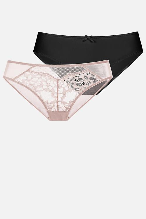 Plus Sierra 2 pack brief - pink/black