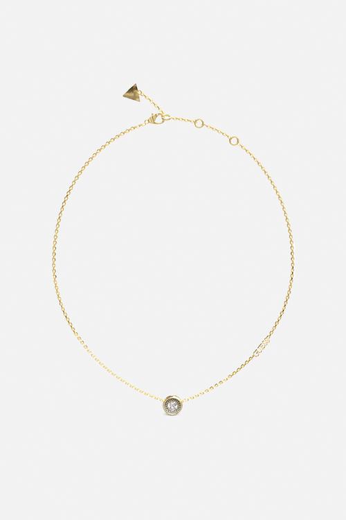 Unique solitaire solitaire necklace- gold