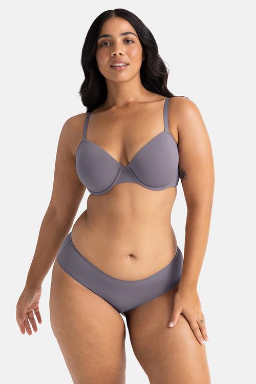 Plus Curvy Melanie 2pack demi bra - beige/grey