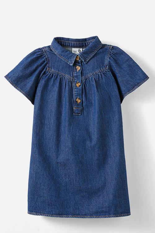 Kelly denim dress - mermaid midnight blue