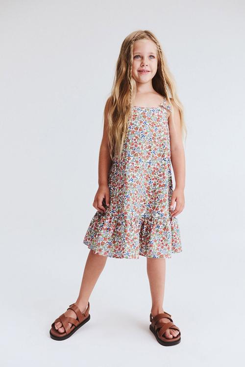 Scarlette sleeveless dress - vanilla/ziggy floral strawberry