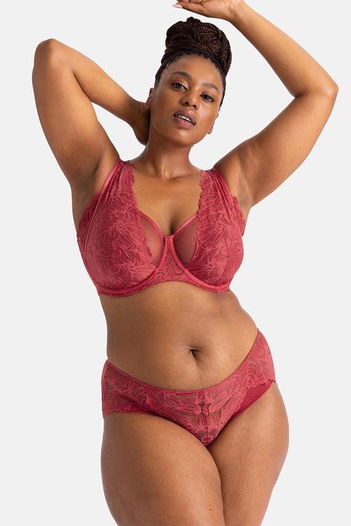 Plus Raelynn midi - red