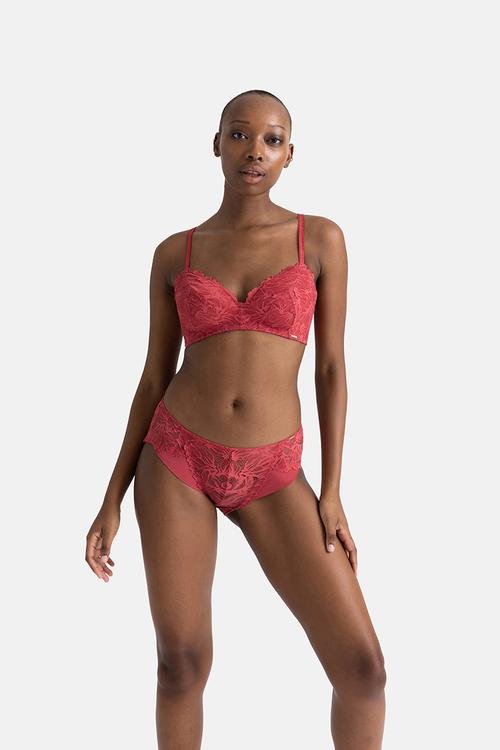 Raelynn soft bra - red