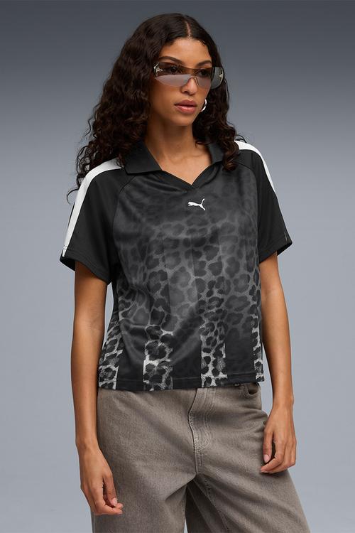 T7 Leo Luxe Relaxed Football Jersey - Black