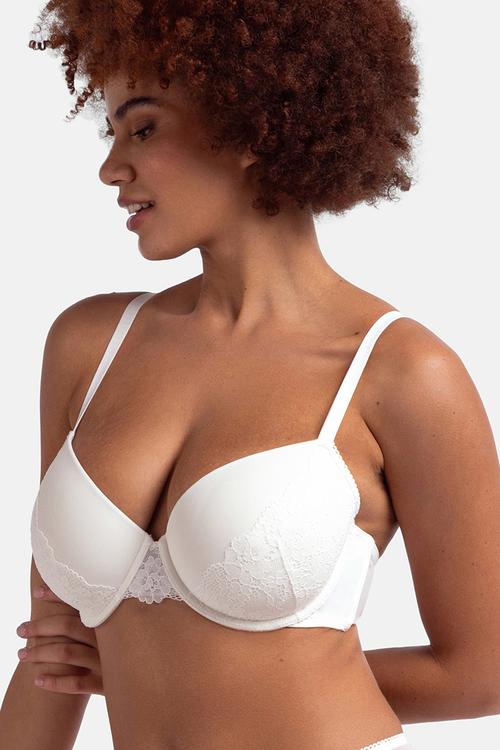 Curvy Norissa 2 pack demi - pink/ivory
