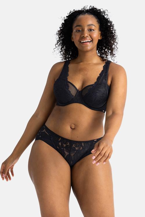 Plus Raelynn wired bra - black