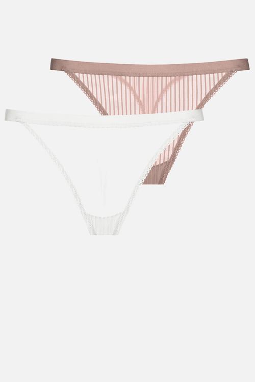Lamina 2 pack string - ivory/pink
