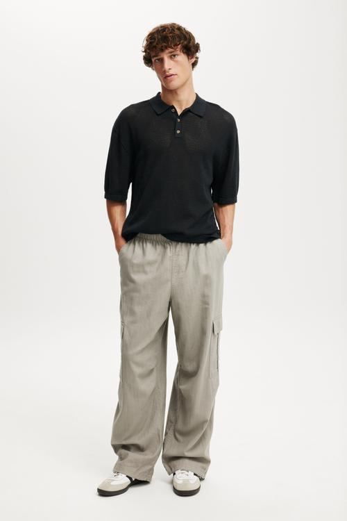 Knitted Polo - Black