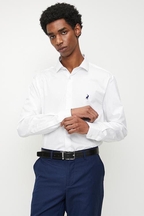 Greig custom fit greig shirt - white