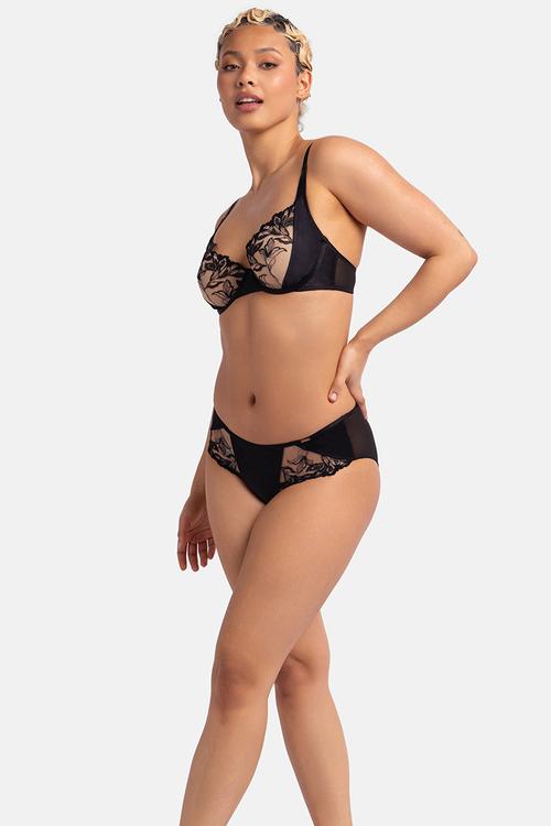 Araxie wired bra - black