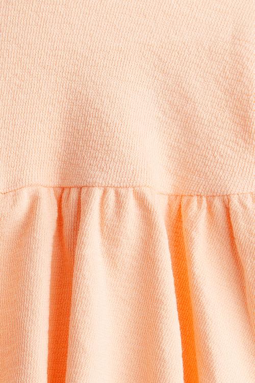 Crinkled jersey skirt - peach
