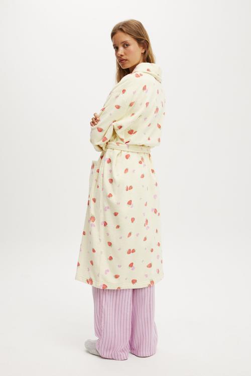 Luxe Terry Robe - Mixed Berry Dreams