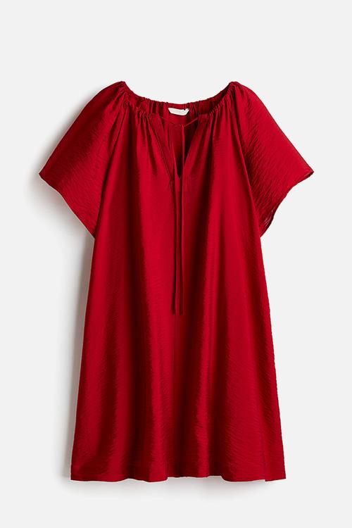 A-line dress - red